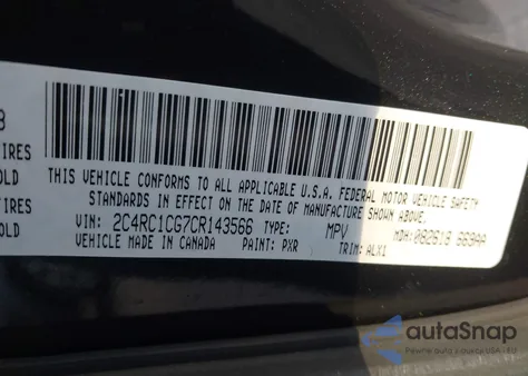 2012 Chrysler Town & Country Touring-L from USA, damaged, VIN 2C4RC1CG7CR143566